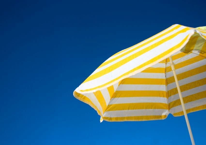 Biarritz strand parasol